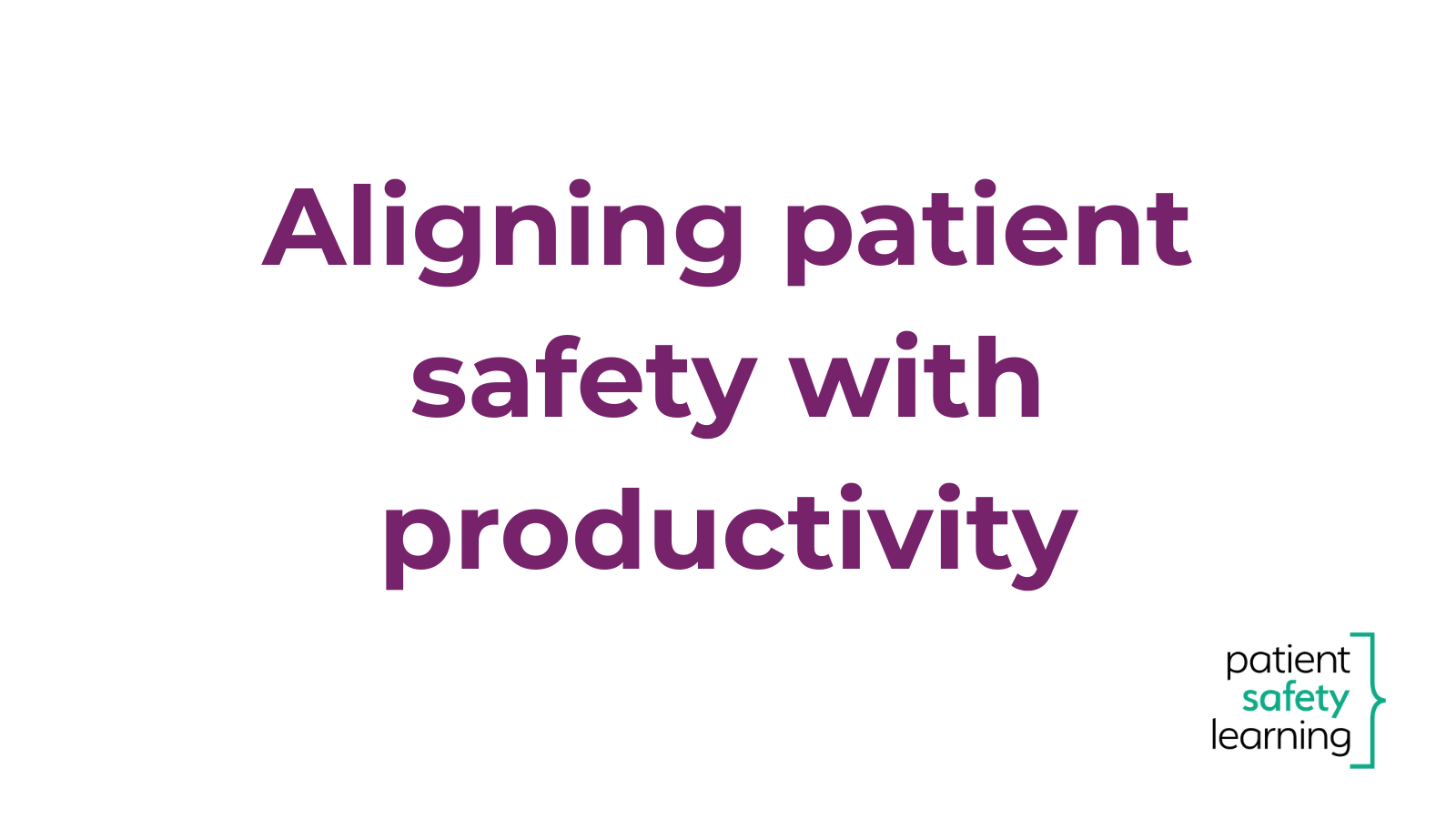 More information about "Aligning patient safety with productivity: Reflections from the Patient Safety Forum 2026"