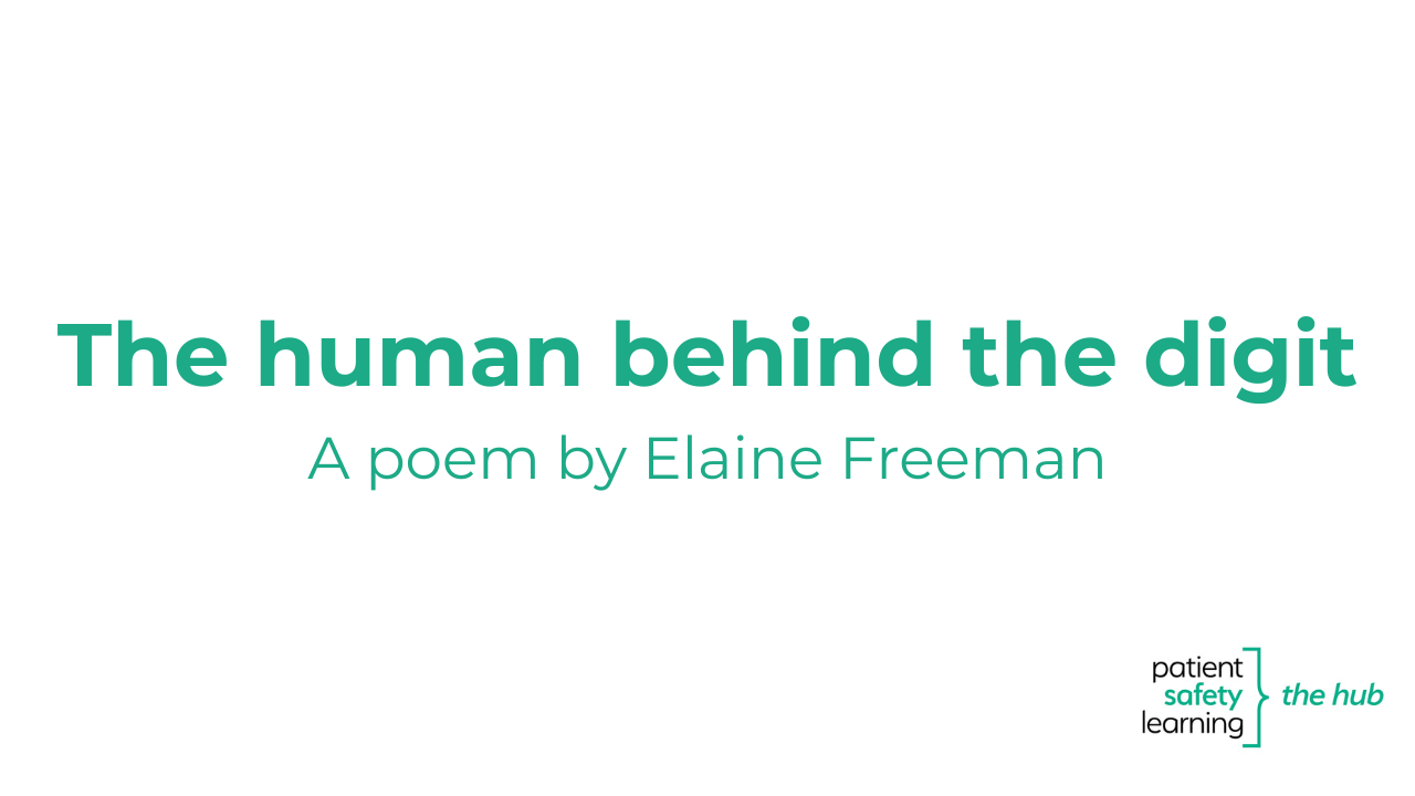 More information about "The human behind the digit (a poem by Elaine Freeman)"